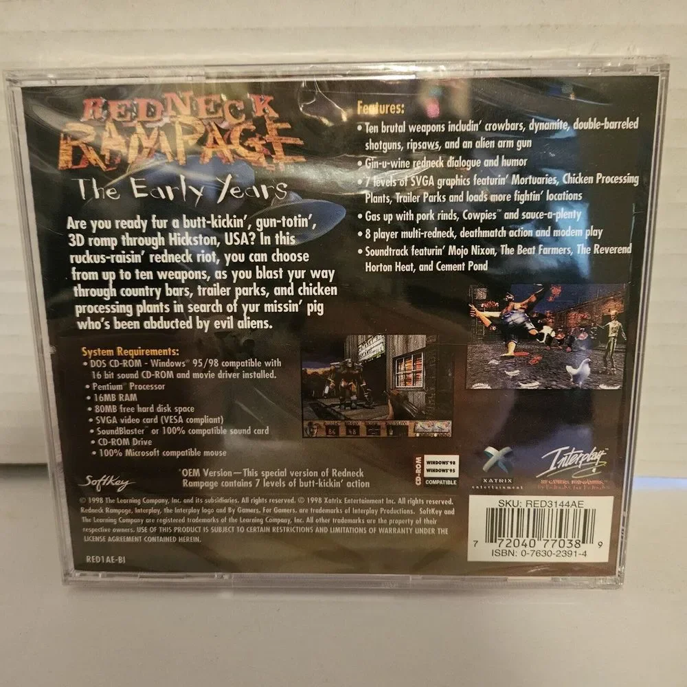 Redneck Rampage The Early Years Special Edition (PC, 1997)‎ Vintage Game New!!